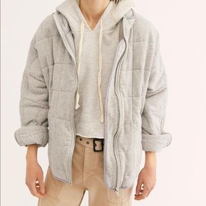 Free People Dolman Quilted Knit Jacket